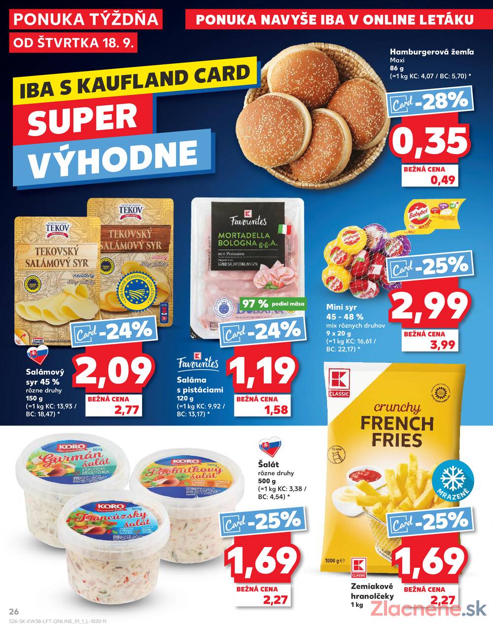 Leták Kaufland - Kaufland 18.9. - 24.9. - Kaufland Prešov - Sekčov  - strana 26