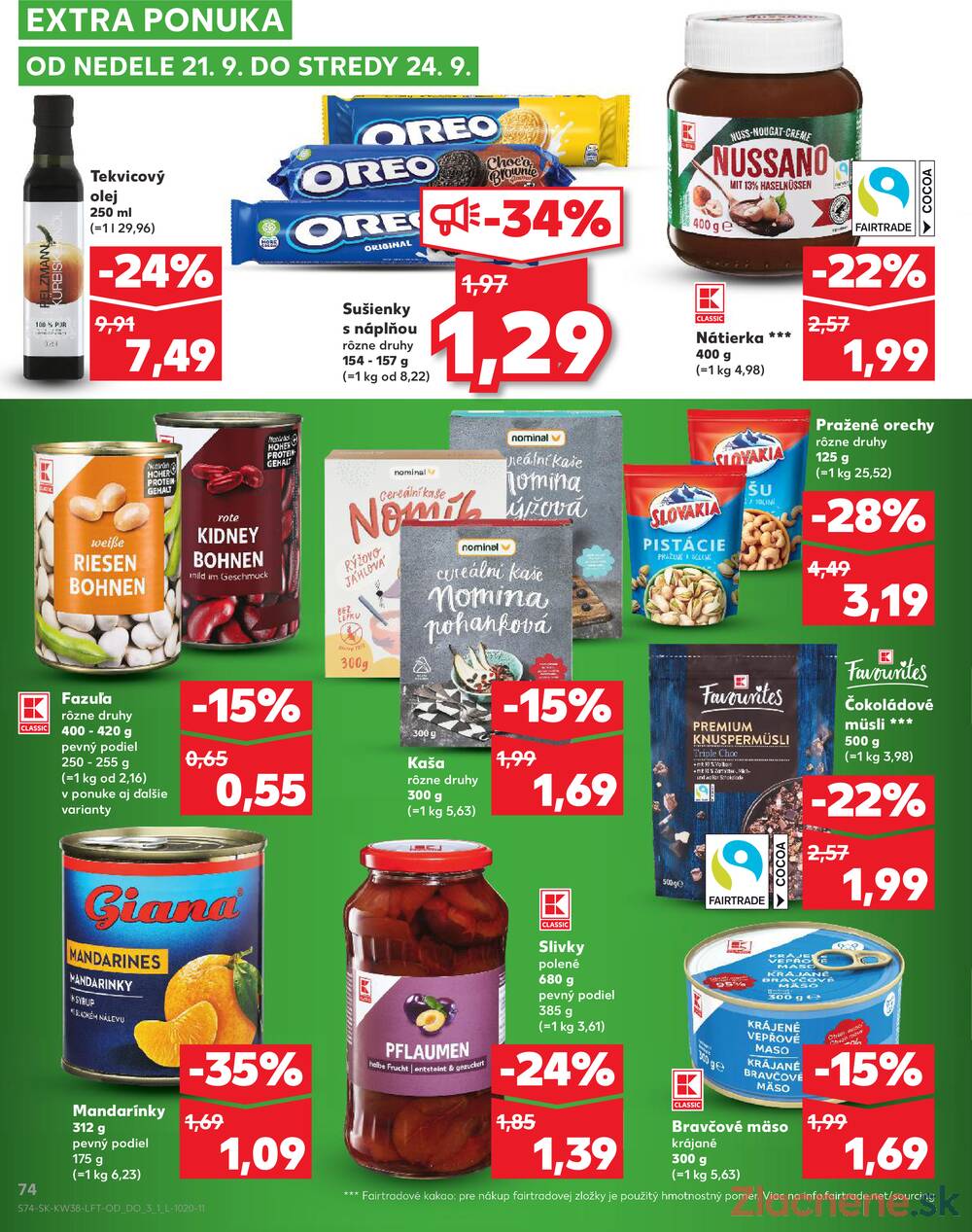Leták Kaufland - Kaufland 18.9. - 24.9. - Kaufland Košice - Popradská  - strana 74
