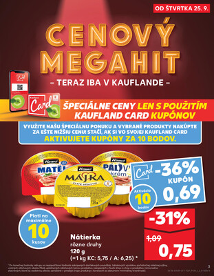 Kaufland 25.9. - 1.10. - Kaufland Trebišov
