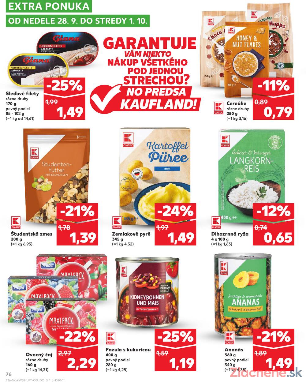 Leták Kaufland - Kaufland 25.9. - 1.10. - Kaufland Sabinov - strana 76