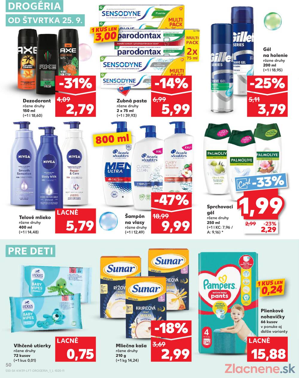 Leták Kaufland - Kaufland 25.9. - 1.10. - Kaufland Rožňava - strana 50