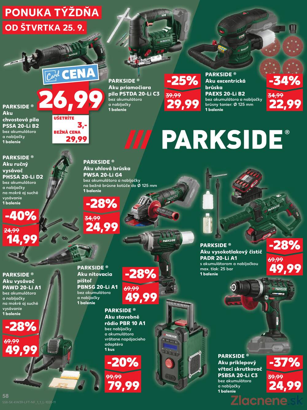 Leták Kaufland - Kaufland 25.9. - 1.10. - Kaufland Rožňava - strana 58