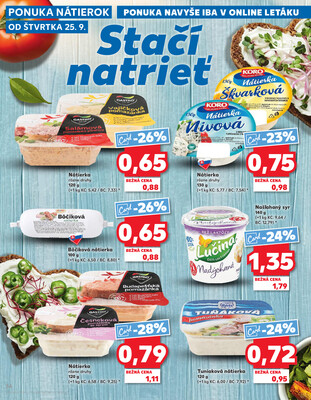Kaufland 25.9. - 1.10. - Kaufland Rožňava