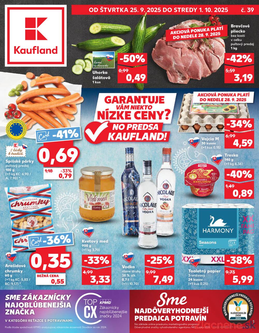 Leták Kaufland - Kaufland 25.9. - 1.10. - Kaufland Poprad - Jiřího Wolkera - strana 1
