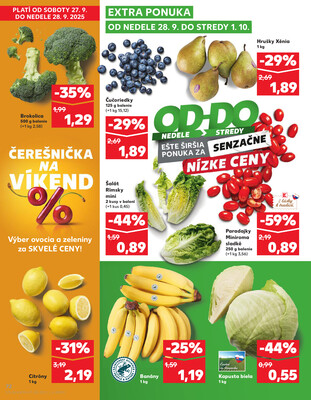Kaufland 25.9. - 1.10. - Kaufland Michalovce (Humenská cesta)