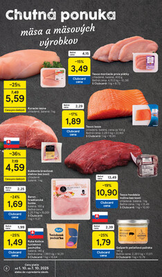 Tesco supermarkety od 1.10. do 7.10.2025