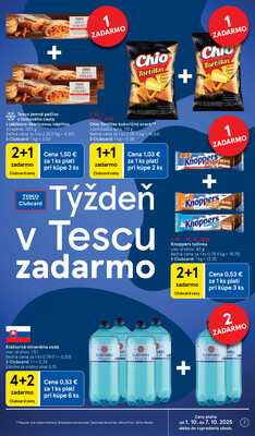 Tesco malé hypermarkety od 1.10. do 7.10.2025