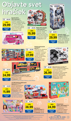 Tesco malé hypermarkety od 1.10. do 7.10.2025