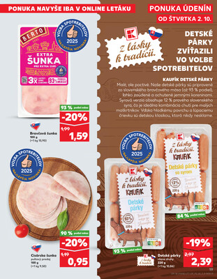 Kaufland 2.10. - 8.10. - Kaufland Púchov