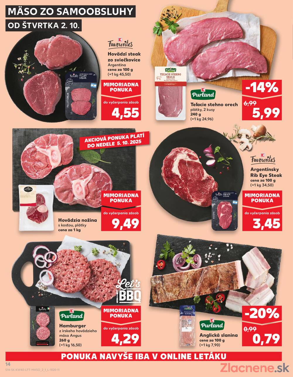 Leták Kaufland - Kaufland 2.10. - 8.10. - Kaufland Piešťany - strana 14