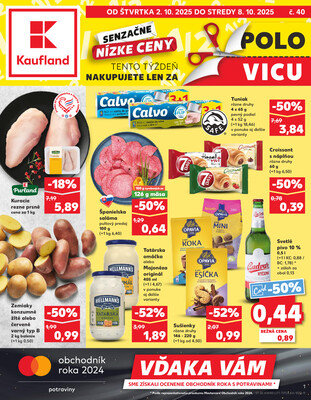 Leták Kaufland 2.10. - 8.10. - Kaufland Nitra-Chrenova