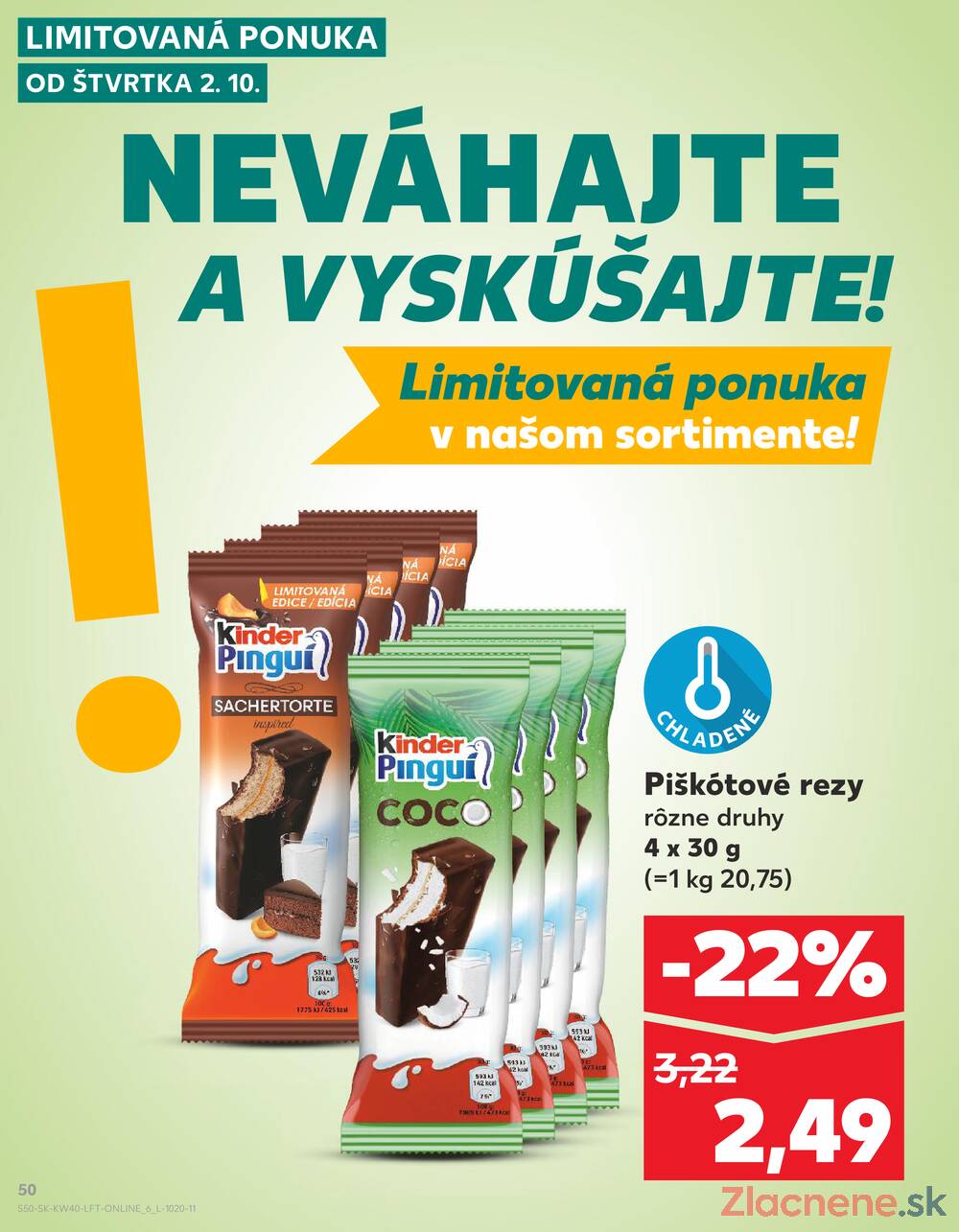 Leták Kaufland - Kaufland 2.10. - 8.10. - Kaufland Trnava - Nová ul. - strana 50