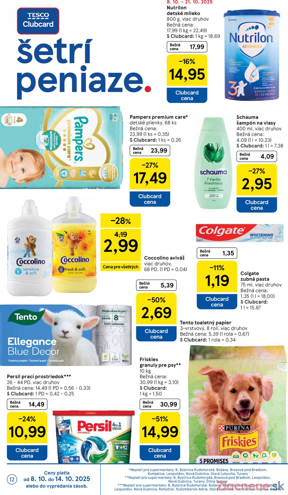 Leták Tesco - Tesco supermarkety od 8.10. do 14.10.2025 - strana 12