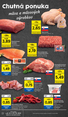 Tesco malé hypermarkety od 8.10. do 14.10.2025