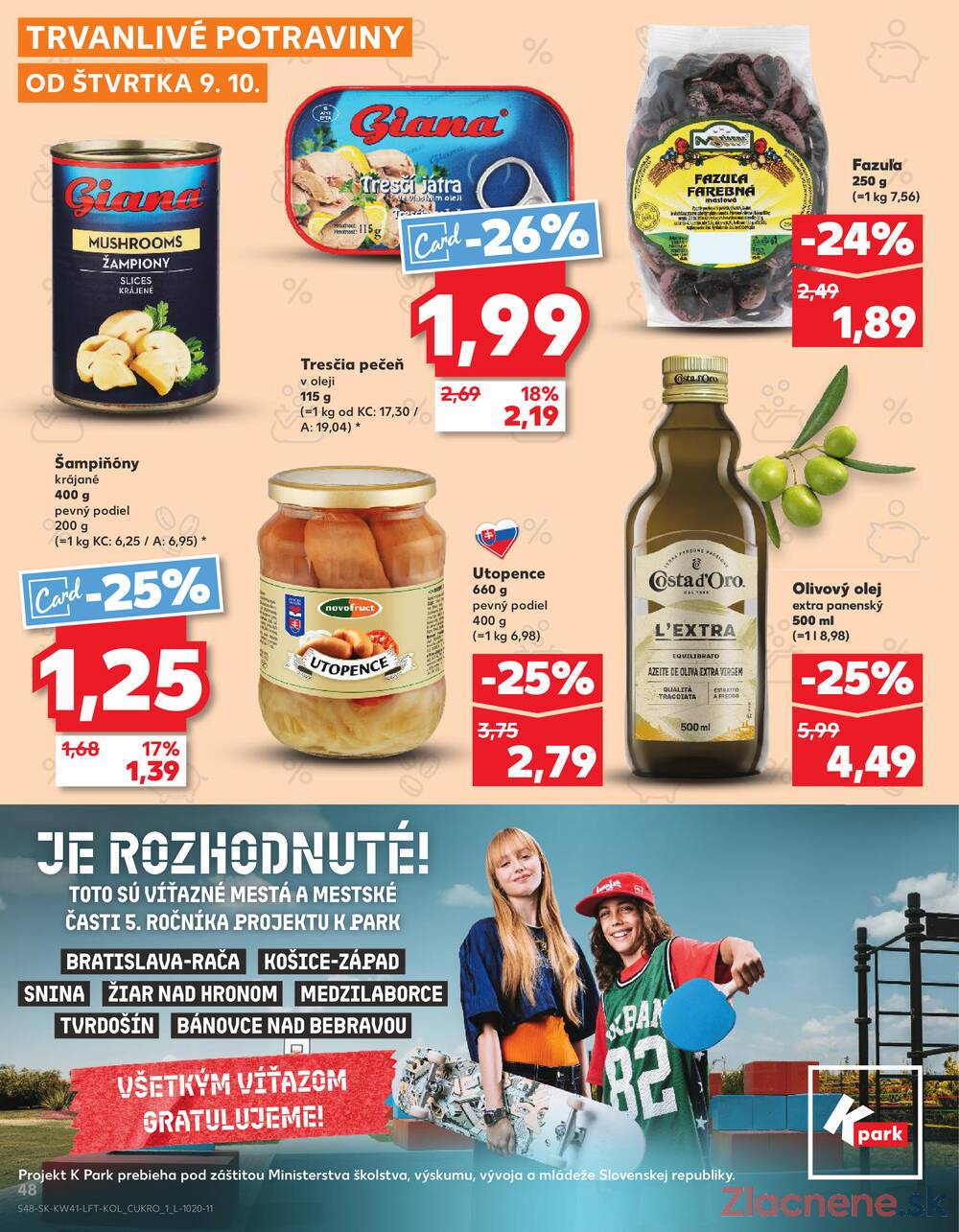 Leták Kaufland - Kaufland 9.10. - 15.10. - Kaufland Bytča - strana 48