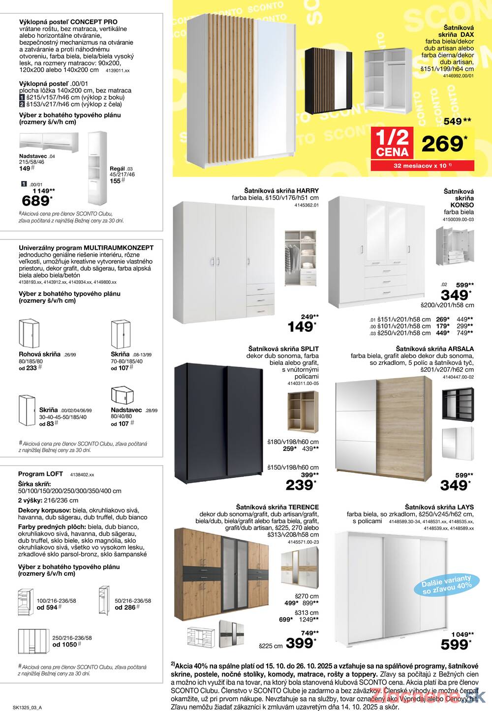 Leták SCONTO nábytok
		  platný do 4.11.2025 - strana 3