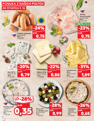 Kaufland 9.10. - 15.10. - Kaufland Poprad - Jiřího Wolkera