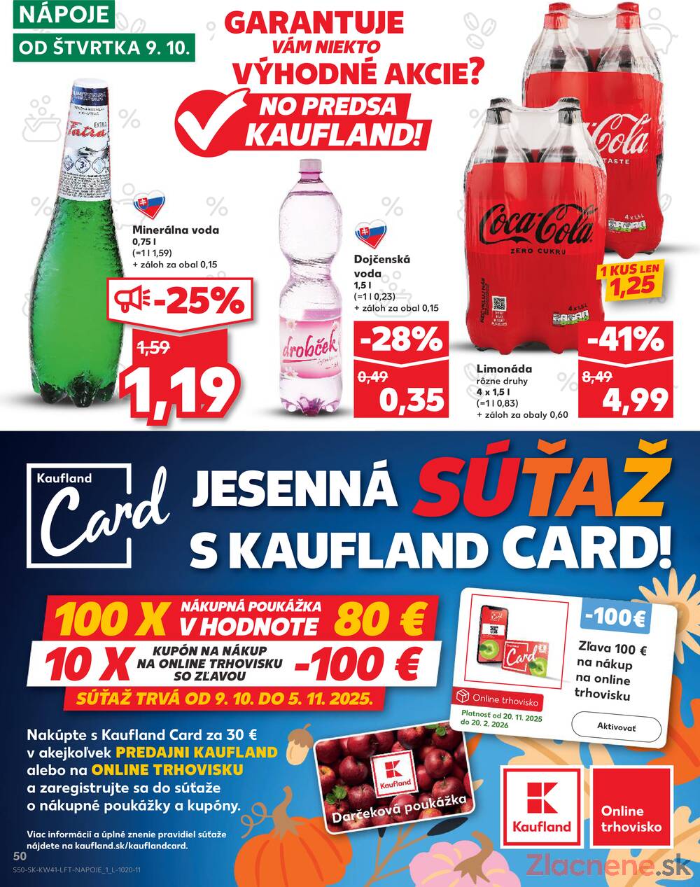 Leták Kaufland - Kaufland 9.10. - 15.10. - Kaufland Trnava - Nová ul. - strana 50