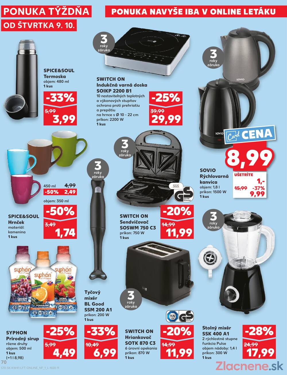 Leták Kaufland - Kaufland 9.10. - 15.10. - Kaufland Bratislava - Nové Mesto - strana 70