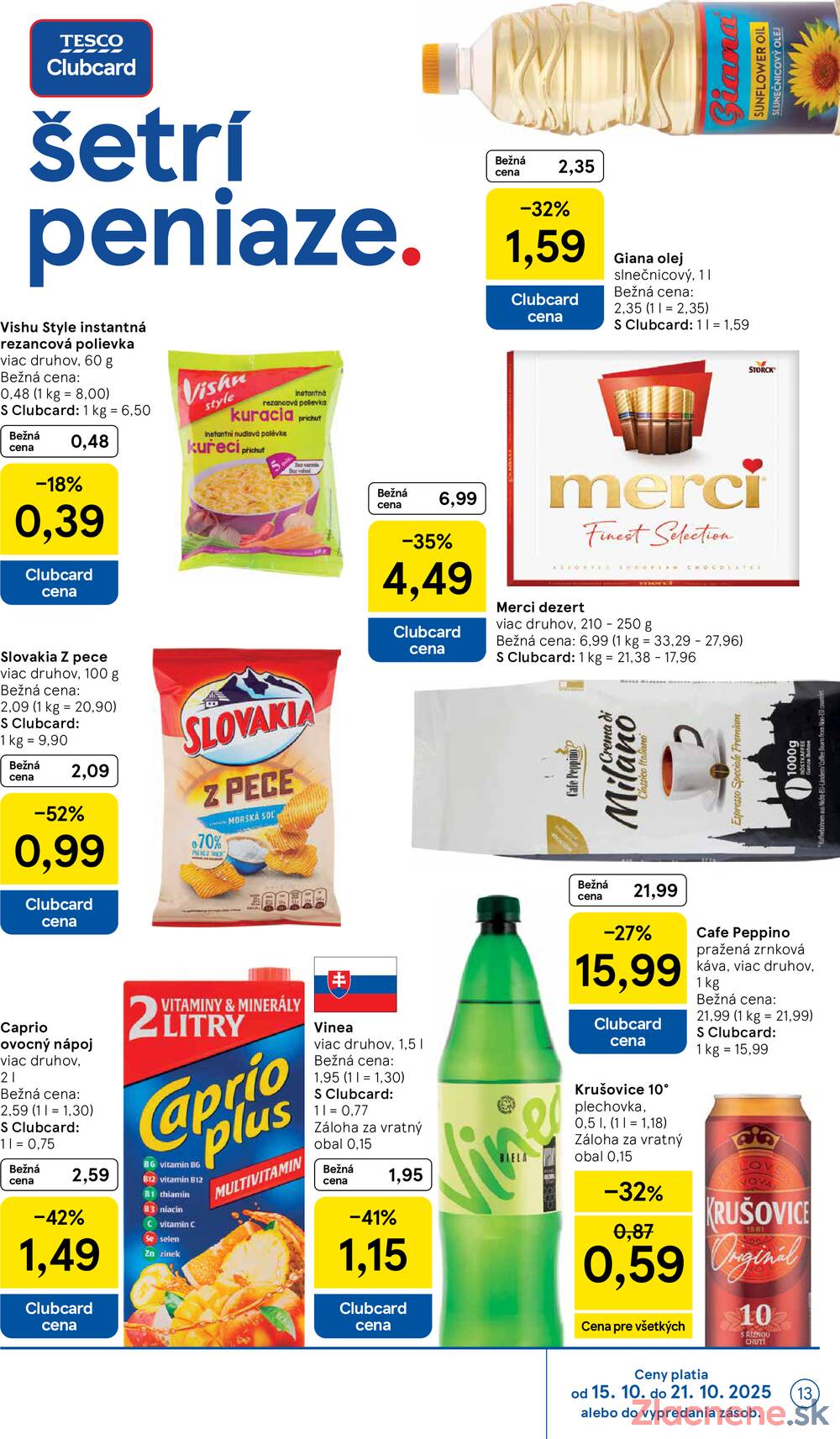Leták Tesco - Tesco malé hypermarkety od 15.10. do 21.10.2025 - strana 13 Leták Tesco - Tesco malé hypermarkety od 15.10. do 21.10.2025 - strana 13