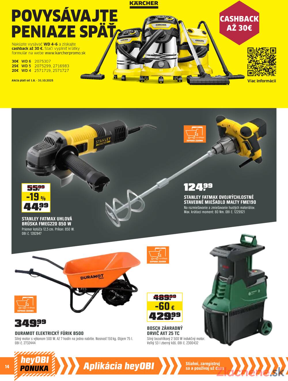 Leták OBI
		  platný do 31.10.2025 - strana 14