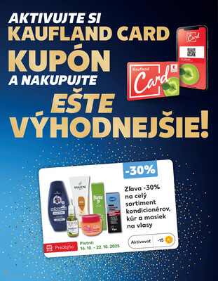 Kaufland 16.10. - 22.10. - Kaufland Tvrdošín