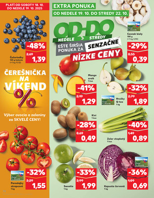 Kaufland 16.10. - 22.10. - Kaufland Tvrdošín