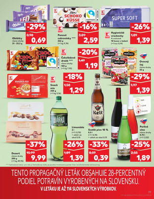 Kaufland 16.10. - 22.10. - Kaufland Tvrdošín