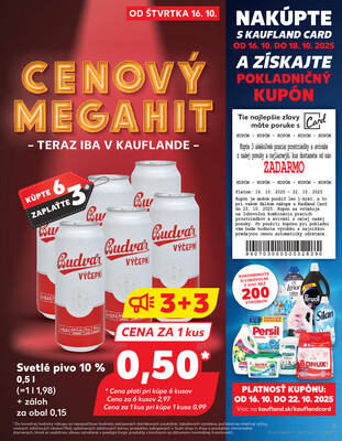 Kaufland 16.10. - 22.10. - Kaufland Veľký Meder