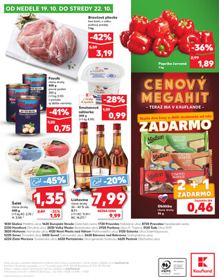 Kaufland 16.10. - 22.10. - Kaufland Nové Mesto nad Váhom