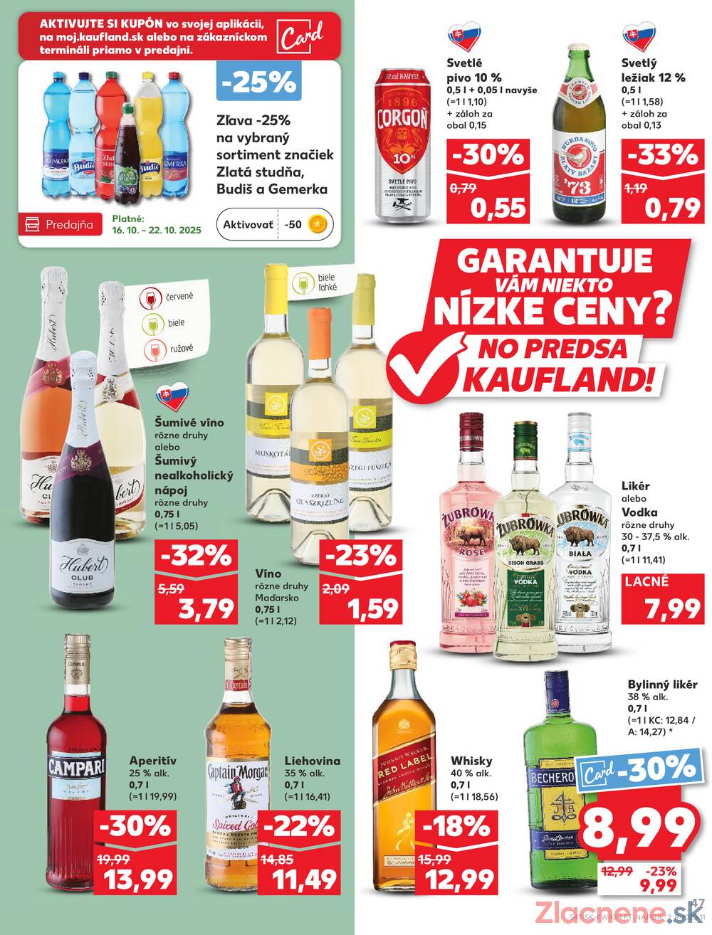 Leták Kaufland - Kaufland 16.10. - 22.10. - Kaufland Bratislava - Podunajské Biskupice - strana 47