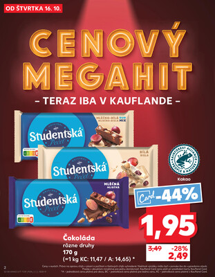 Kaufland 16.10. - 22.10. - Kaufland Poprad - Moyzesova