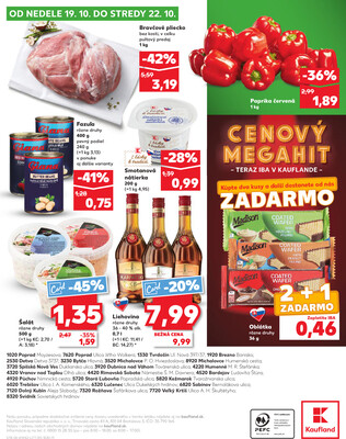 Kaufland 16.10. - 22.10. - Kaufland Poprad - Moyzesova