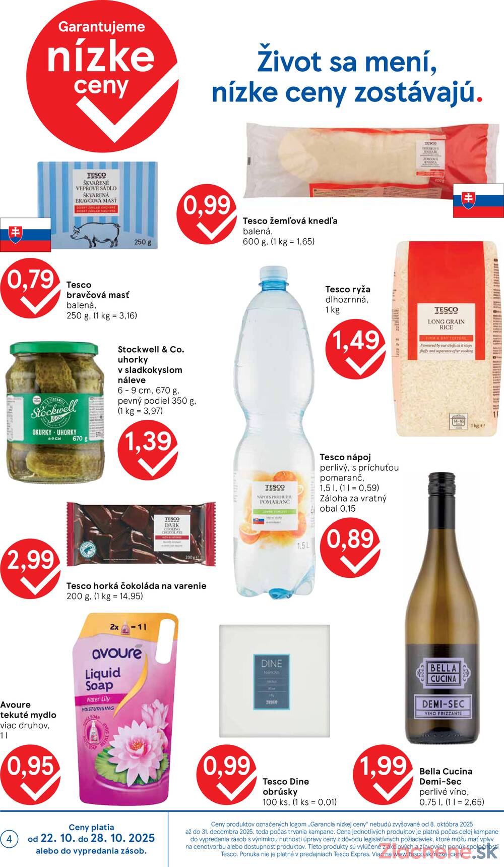 Leták Tesco - Tesco supermarkety od 22.10. do 28.10.2025 - strana 4 Leták Tesco - Tesco supermarkety od 22.10. do 28.10.2025 - strana 4