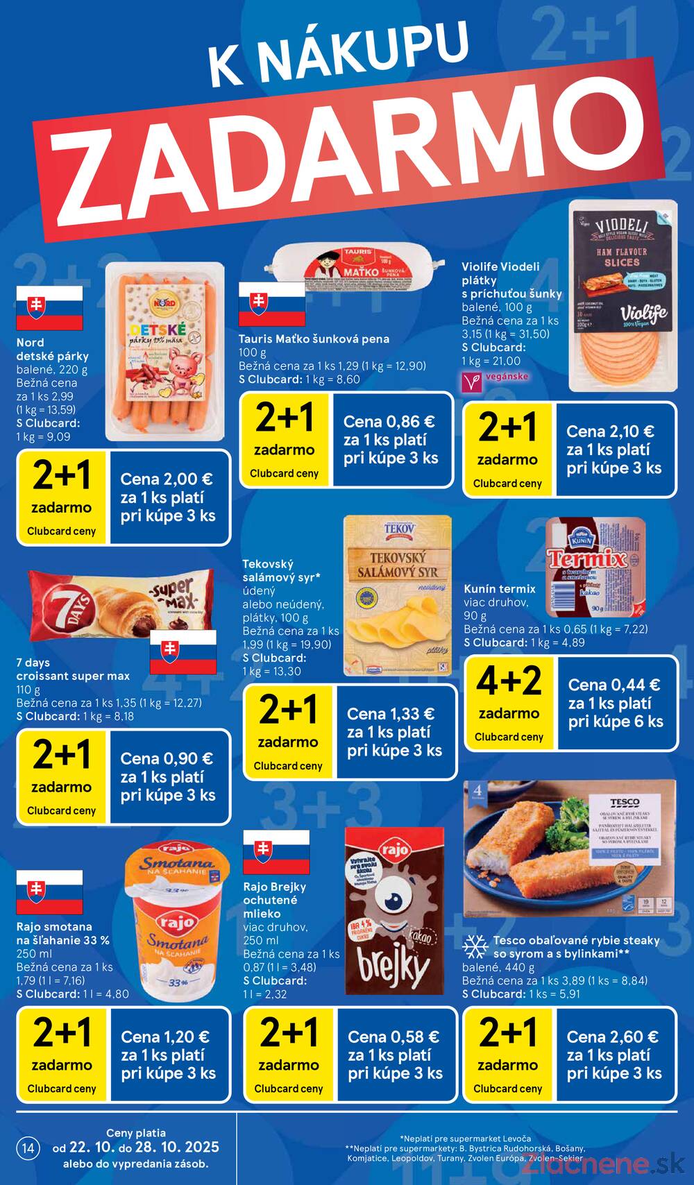 Leták Tesco - Tesco supermarkety od 22.10. do 28.10.2025 - strana 14 Leták Tesco - Tesco supermarkety od 22.10. do 28.10.2025 - strana 14