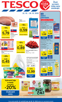 Leták Tesco malé hypermarkety od 22.10. do 28.10.2025