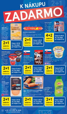 Tesco malé hypermarkety od 22.10. do 28.10.2025
