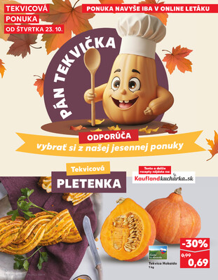 Kaufland 23.10. - 29.10. - Kaufland Poprad - Jiřího Wolkera