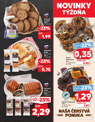 Kaufland 23.10. - 29.10. - Kaufland Poprad - Jiřího Wolkera