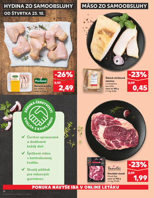 Kaufland 23.10. - 29.10. - Kaufland Poprad - Jiřího Wolkera