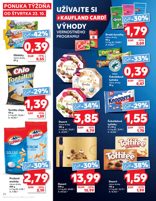 Kaufland 23.10. - 29.10. - Kaufland Poprad - Jiřího Wolkera