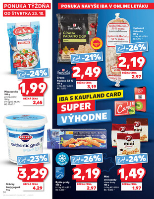 Kaufland 23.10. - 29.10. - Kaufland Poprad - Jiřího Wolkera