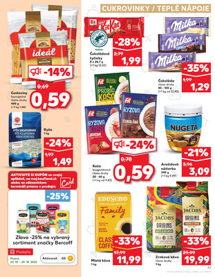 Kaufland 23.10. - 29.10. - Kaufland Poprad - Jiřího Wolkera