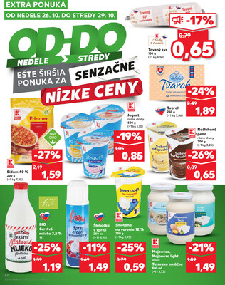 Kaufland 23.10. - 29.10. - Kaufland Poprad - Jiřího Wolkera