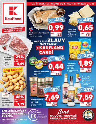 Leták Kaufland 23.10. - 29.10. - Kaufland Nitra-Chrenova