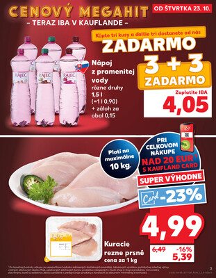 Kaufland 23.10. - 29.10. - Kaufland (Kasárenská, Šamorín)