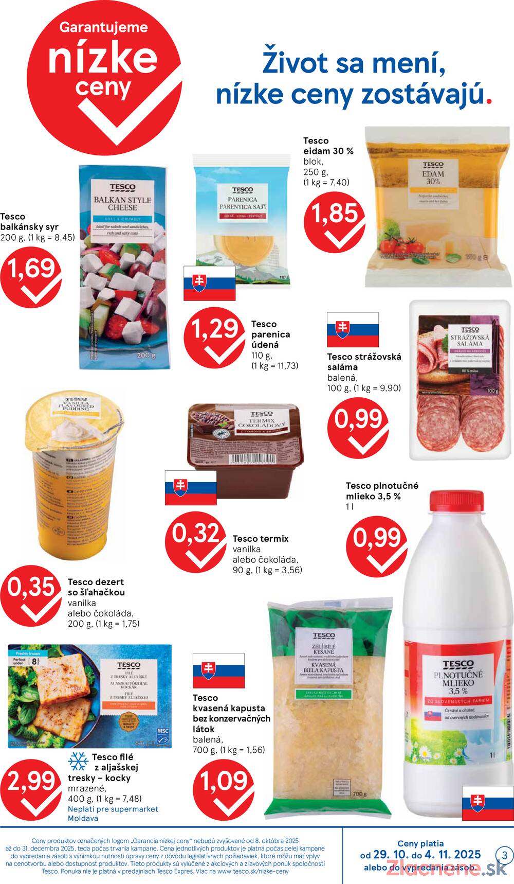 Leták Tesco - Tesco supermarkety od 29.10. do 4.11.2025 - strana 3 Leták Tesco - Tesco supermarkety od 29.10. do 4.11.2025 - strana 3