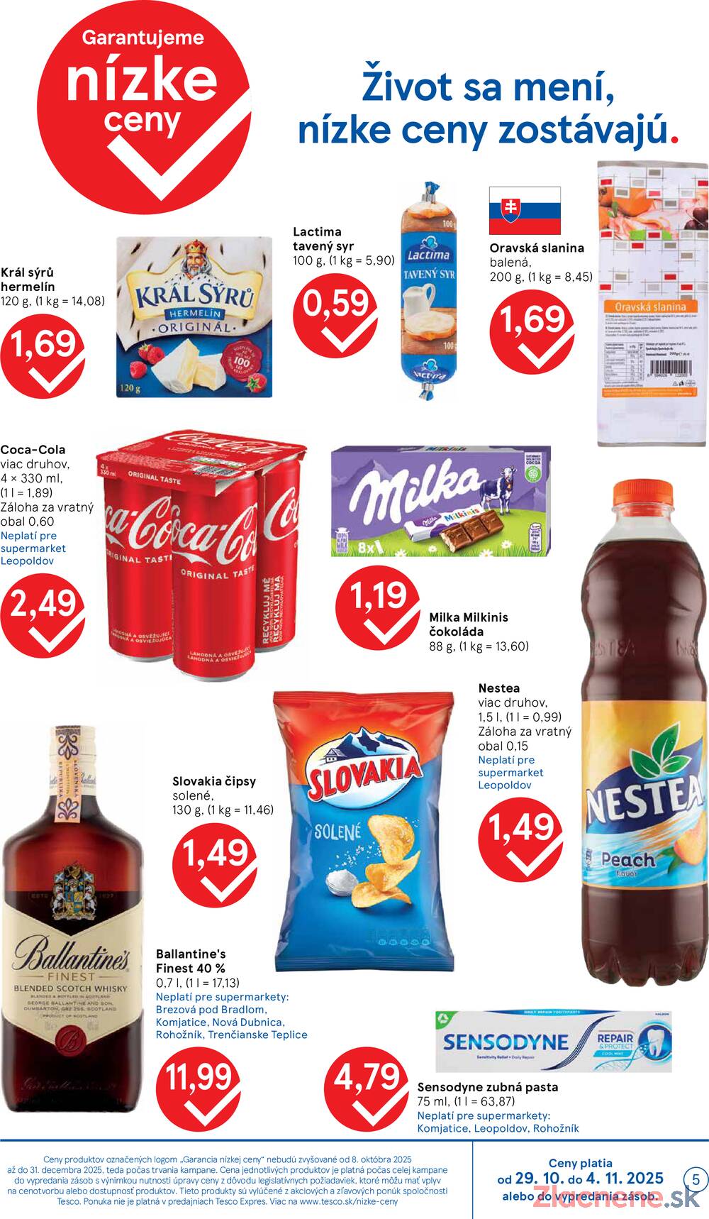 Leták Tesco - Tesco supermarkety od 29.10. do 4.11.2025 - strana 5 Leták Tesco - Tesco supermarkety od 29.10. do 4.11.2025 - strana 5