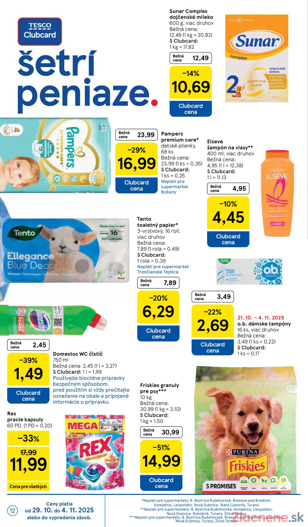 Leták Tesco - Tesco supermarkety od 29.10. do 4.11.2025 - strana 12