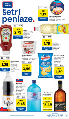 Tesco supermarkety od 29.10. do 4.11.2025